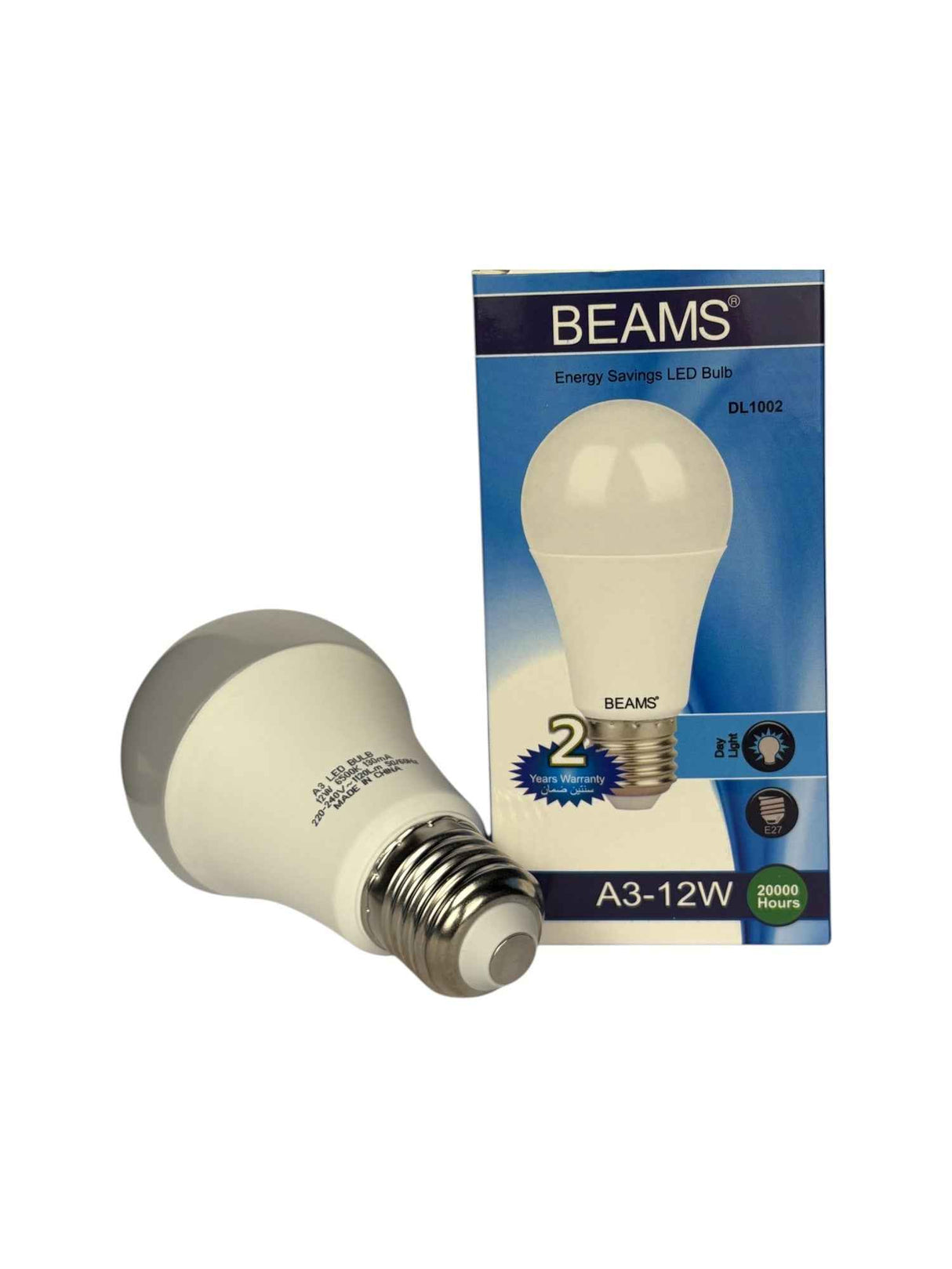 BEAMS | LED Light Bulb | A3-12Watts | E27 | 6500K-Day Light