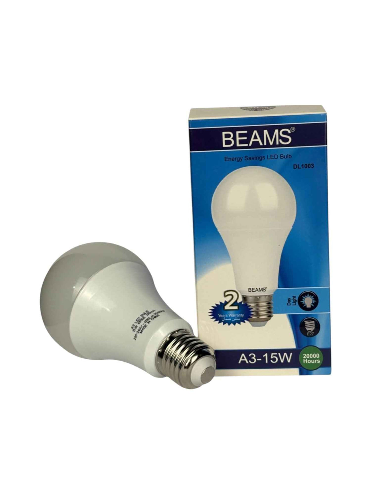 BEAMS | LED Light Bulb | A3-15Watts | E27 | 6500K-Day Light