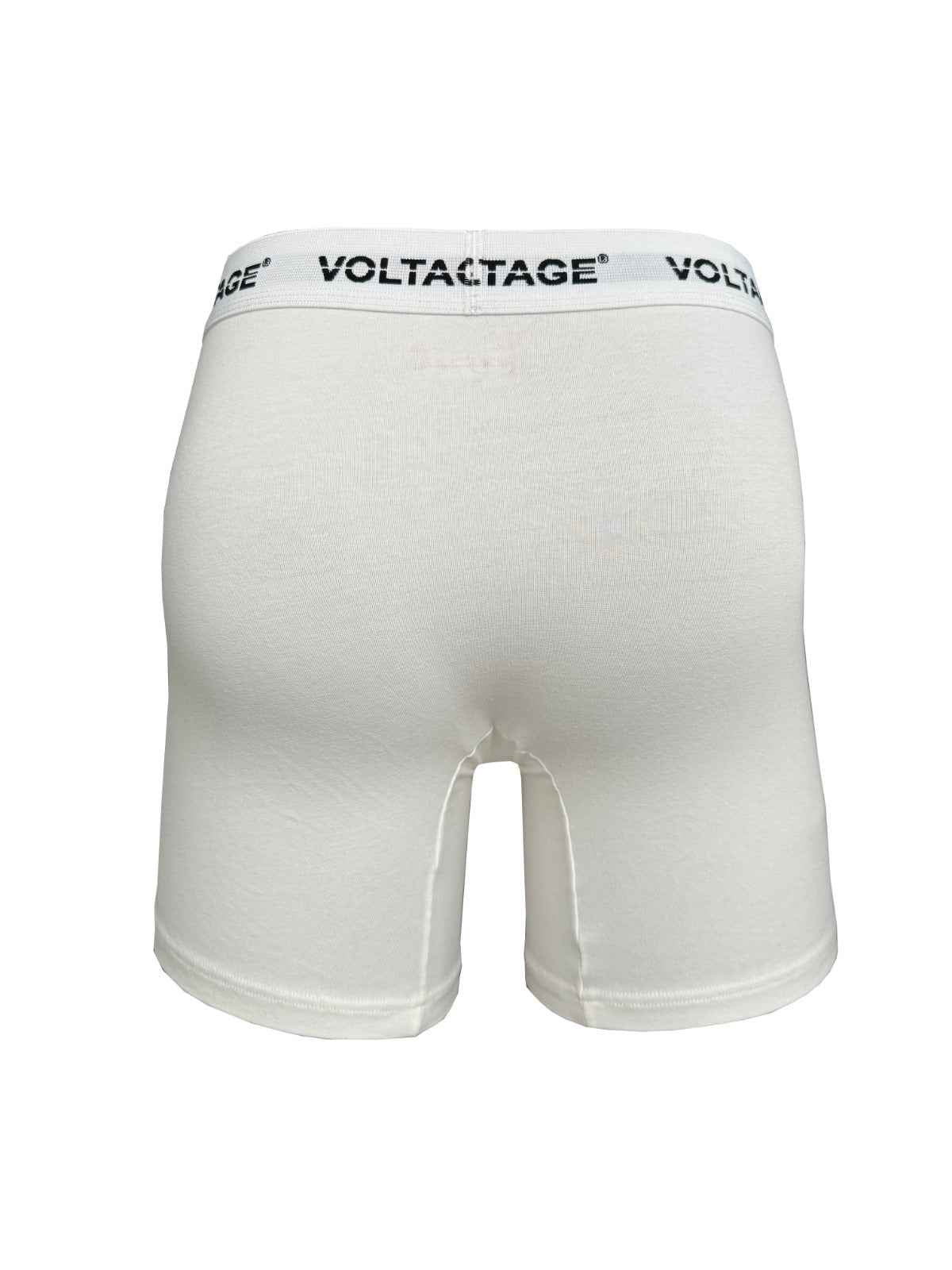 VOLTAGE Boxer Briefs | Modern Cotton Stretch | Classic Fit | 95% Cotton 5% Spandex | White | 3-Pack - Al Suroor Markets