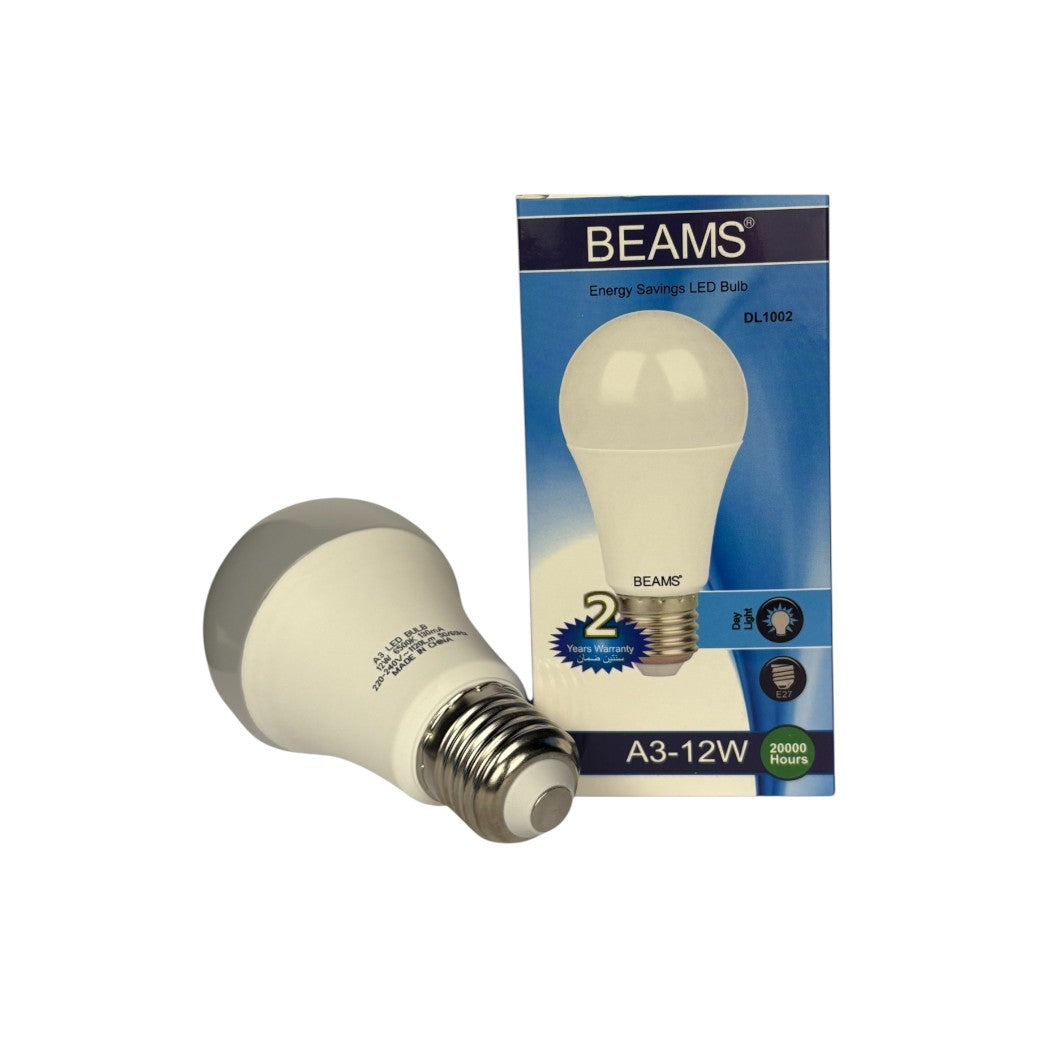 BEAMS | LED Light Bulb | A3-12Watts | E27 | 6500K-Day Light - Al Suroor Markets