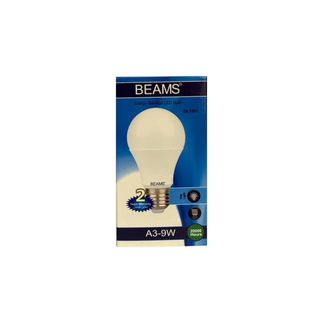 BEAMS | LED Light Bulb | A3-9Watts | E27 | 6500K-Day Light - Al Suroor Markets
