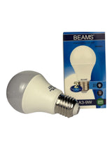 BEAMS | LED Light Bulb |  A3-9Watts | E27 | 3000K - Warm White