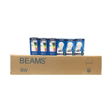 BEAMS | لمبة LED | A3 - 9 واط | E27 | 6500 كلفن - ضوء النهار | علبة واحدة (50 قطعة)
