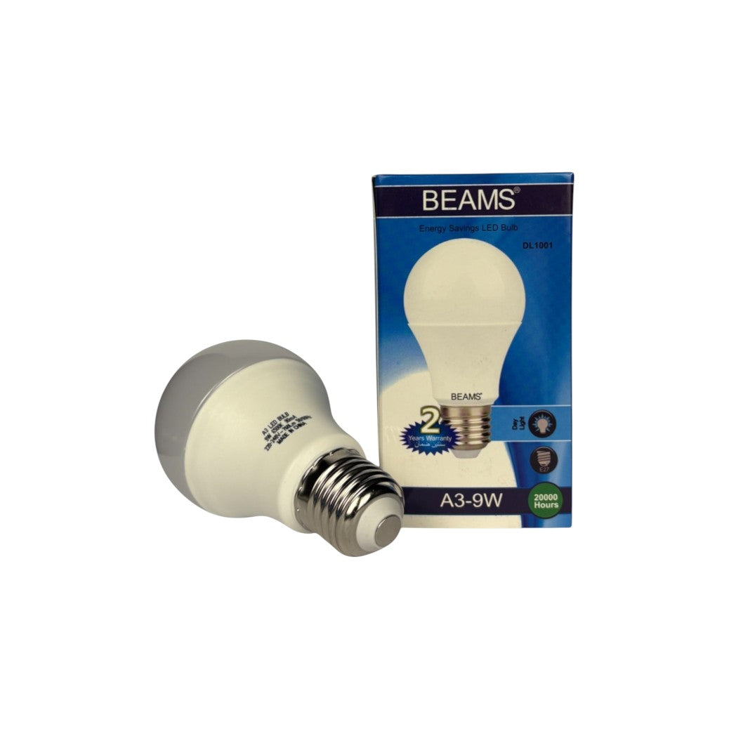 BEAMS | LED Light Bulb | A3-9Watts | E27 | 6500K-Day Light - Al Suroor Markets