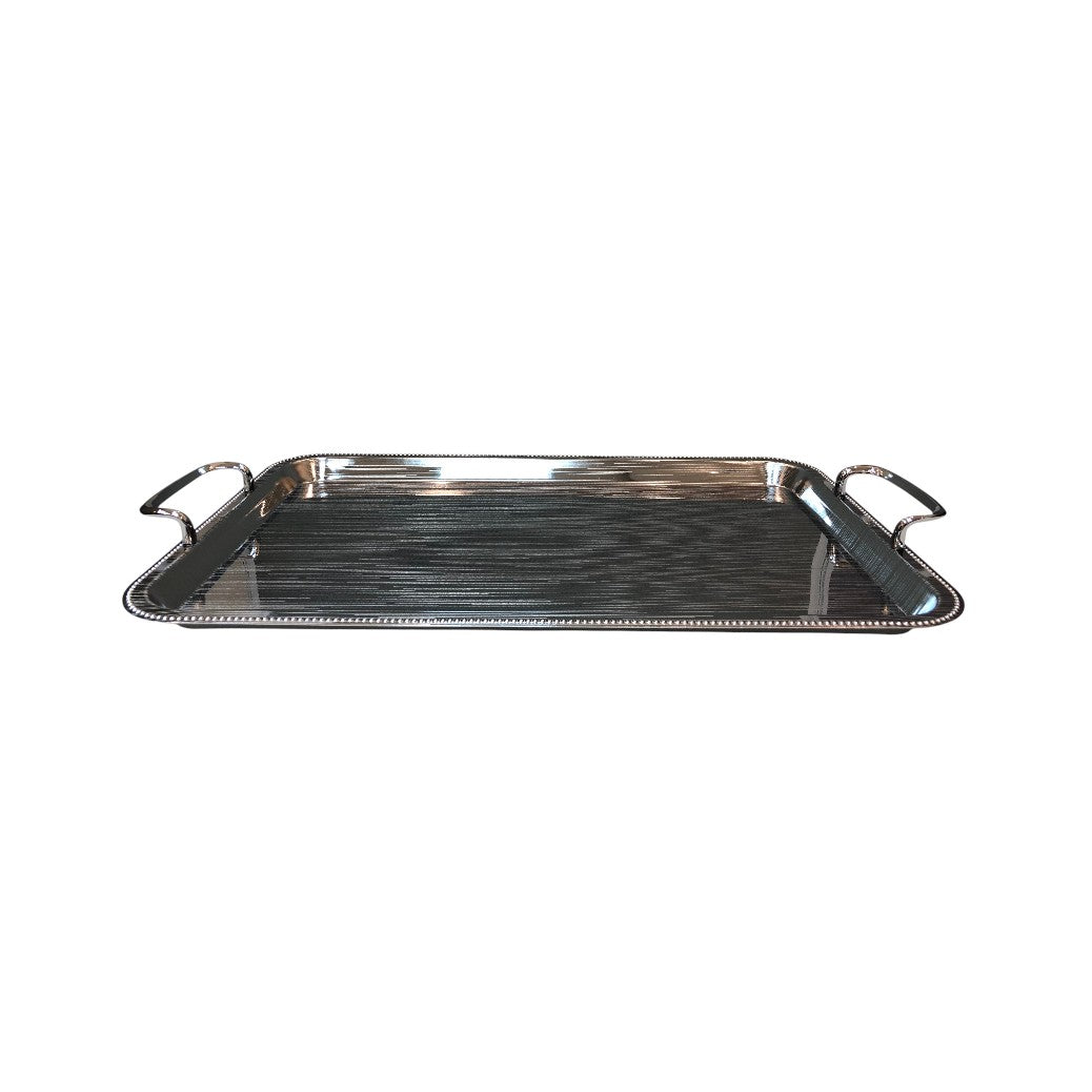 Saif Plus Serving Tray Large Set of 3 pieces – Chrome 016-0077