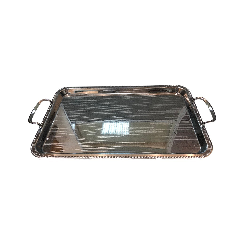 Saif Plus Serving Tray Large Set of 3 pieces – Chrome 016-0077